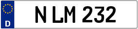 Trailer License Plate
